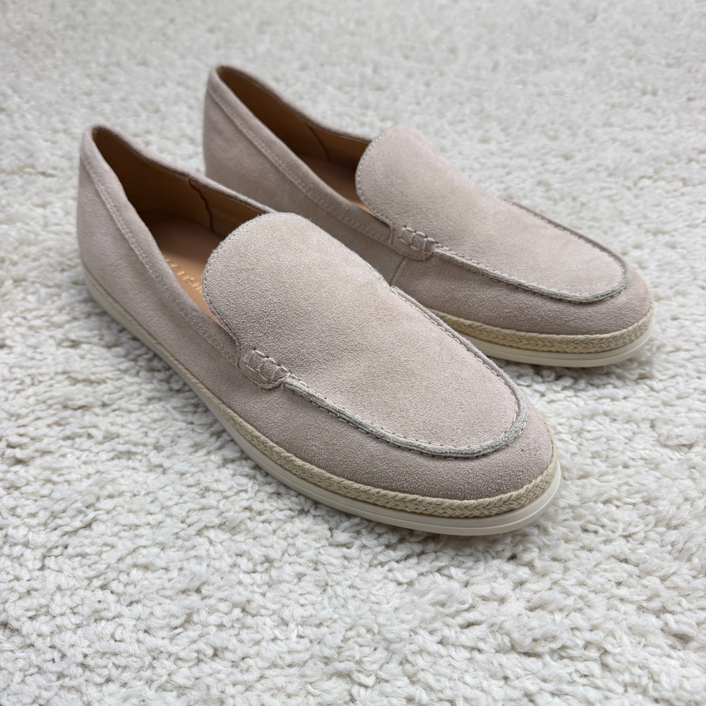 Marc Fisher Suede Espadrille Loafer Flats Womens Size 8 M Preppy Coastal